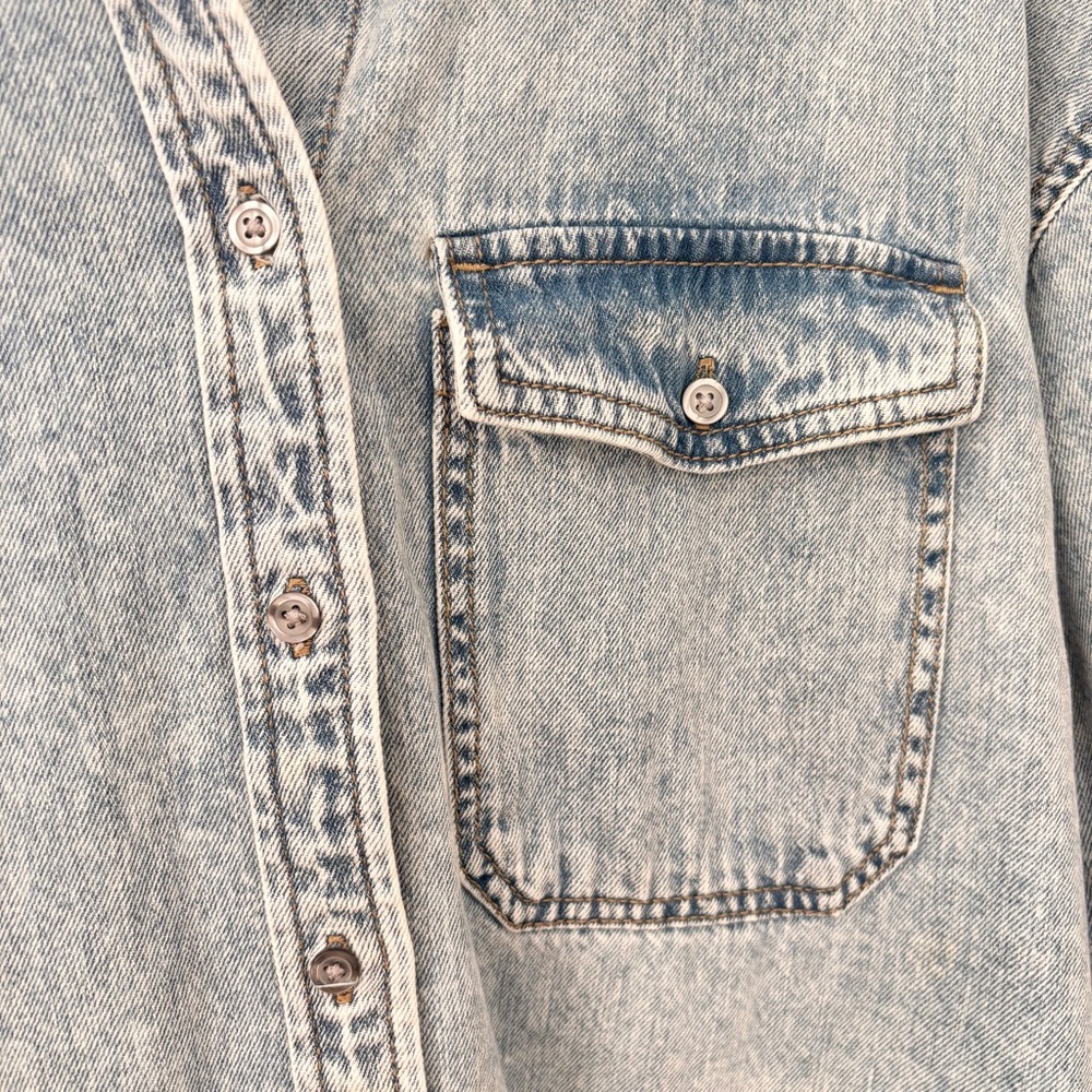 ☀️UNIVERSAL THREAD Washed Denim Shacket Sz XL NWOT - Picture 5 of 10
